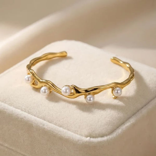 Pearl Gold Bracelet for Women